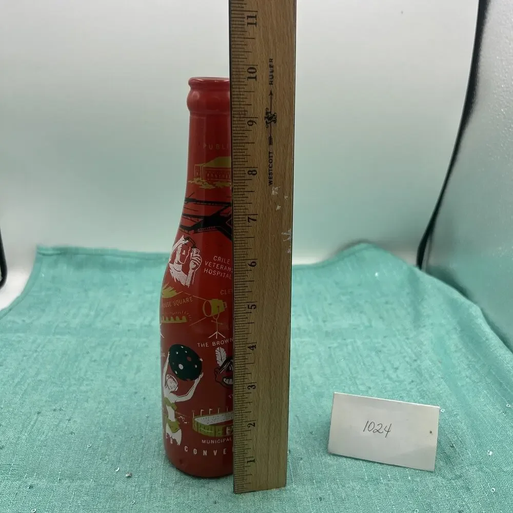 Vintage Cleveland Ohio ABCB Convention Red Owens Illinois Orange Bottle 1956